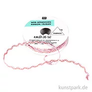Artikelbild des Artikels “Wellen Band - Bestickt, Rosa & Glitzer, 2 m “