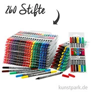 Artikelbild des Artikels “XXL Set - Colortime Dual-Filzschreiber in Kunststoffetuis - 260 Stifte “