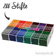 Artikelbild des Artikels “XXL Set - Colortime Fasermaler Zusatzfarben - 288 Stifte in der Displaybox “