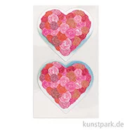 Artikelbild des Artikels “3D Sticker - 2 Herzen Rosen, Rot “