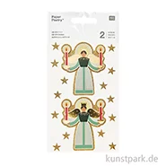 Artikelbild des Artikels “3D Sticker - Engel groß, Sterne, 1 Bogen “