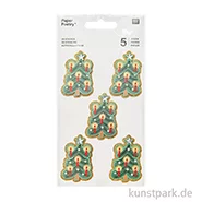Artikelbild des Artikels “3D Sticker - Weihnachtsbäume klein, 5 Aufkleber “