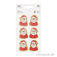 Artikelbild des Artikels “3D Sticker - Weihnachtsmann, 6 Aufkleber “