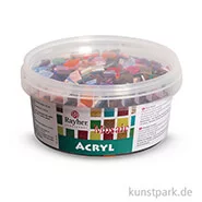 Artikelbild des Artikels “Acryl-Mosaiksteine - Bunt, 1x1 cm, 300g “