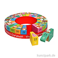 Artikelbild des Artikels “Adventskalender Kranz aus Pappe mit 24 Boxen, 31 x 6 x 31 cm “