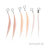 Artikelbild des Artikels “Anhänger Federn - Puder, 6er Set “