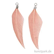 Artikelbild des Artikels “Anhänger Federn - Puder dunkel, 2er Set “