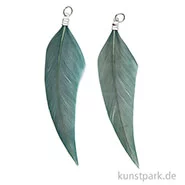 Artikelbild des Artikels “Anhänger Federn - Smoky Mint, 2er Set “