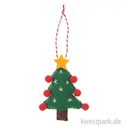 Artikelbild des Artikels “Anhänger Filz Weihnachtsbaum, Grün, 9 x 2 x 7 cm “