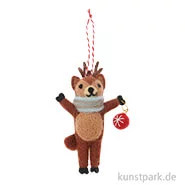 Artikelbild des Artikels “Anhänger Filz Weihnachtshirsch, 11 x 3,5 x 7,5 cm “