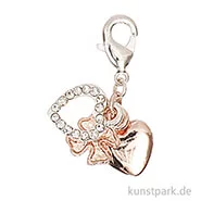 Artikelbild des Artikels “Anhänger Herzen und Kleeblatt - Roségold “