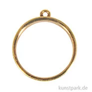 Artikelbild des Artikels “Anhänger Metall Fassung - Rund , 30 mm, Gold “