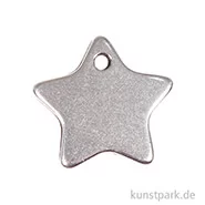 Artikelbild des Artikels “Anhänger Metall - silberner Stern, 2 Stück “