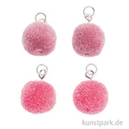 Artikelbild des Artikels “Anhänger Mini Pompons - Mauve, 4er Set “