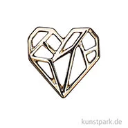Artikelbild des Artikels “Anhänger Origami - Herz, Gold “