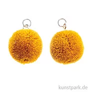 Artikelbild des Artikels “Anhänger Pompons - Gelb, 2er Set “