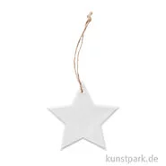 Artikelbild des Artikels “Anhänger Stern, Weiß, Porzellan, 10 cm “