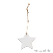 Artikelbild des Artikels “Anhänger Stern, Weiß, Porzellan, 7,5 cm “