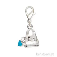 Artikelbild des Artikels “Anhänger Tasche mit Herz - Silber, Blau “