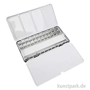 Artikelbild des Artikels “Aquarell-Leerkasten aus Metall für 36 halbe oder 18 ganze Näpfe “