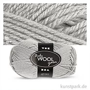 Artikelbild des Artikels “Wolle 100% vom australischen Merinoschaf, extra weich - 50 g 172 m | Hellgrau“