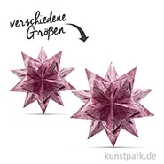 Artikelbild des Artikels “Bascetta-Stern Bastelset - Lila-Winterornament Silber, 90g “
