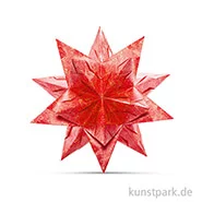 Artikelbild des Artikels “Bascetta-Stern Bastelset - Rot-Winterornament Gold, 90g 15 x 15 cm“