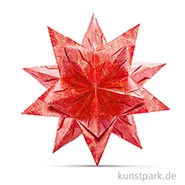 Artikelbild des Artikels “Bascetta-Stern Bastelset - Rot-Winterornament Gold, 90g 20 x 20 cm“
