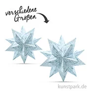 Artikelbild des Artikels “Bascetta-Stern Bastelset - Weiß-Winterornament Eisblau, 90g “