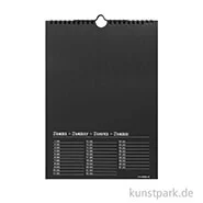 Artikelbild des Artikels “Bastel-Dauerkalender mit Spiralbindung DIN A4 - schwarz “