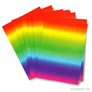 Artikelbild des Artikels “Bastelkarton - Regenbogen, zweiseitig, 10 Blatt, 180g, DIN A4 “