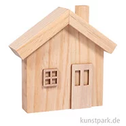 Artikelbild des Artikels “Bastelset Holzhaus, Natur, 11,5 x 3,5 x 11 cm, 6-teilig “