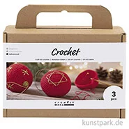 Artikelbild des Artikels “Bastelset Weihnachtskugeln Häkeln, Rot “
