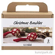 Artikelbild des Artikels “Bastelset Weihnachtskugeln Makramee, Rot “