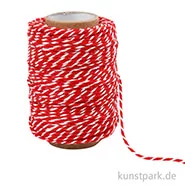 Artikelbild des Artikels “Baumwollschnur, 1,1 mm, 50 Meter Rot-Weiß“