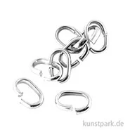 Artikelbild des Artikels “Biege-Ring breit, 12x7x2 mm, platin, 8 Stück “