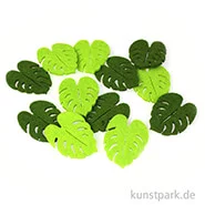 Artikelbild des Artikels “Blätter aus Filz - Grünmix, 12 Stück 5 x 3,2 x 0,3 cm“