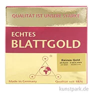 Artikelbild des Artikels “Blattgold 24 Karat 80x80, 25 Blatt im Heftchen “