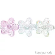 Artikelbild des Artikels “Blumen Perlen, Ozean Mix, Holographisch, 15x15x7 mm, 12 Stück “