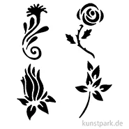 Artikelbild des Artikels “Bodypainting-Schablonen Set Flowers “