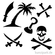 Artikelbild des Artikels “Bodypainting-Schablonen Set of the Caribbean (XL) “