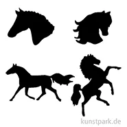 Artikelbild des Artikels “Bodypainting-Schablonen Set Pferde “