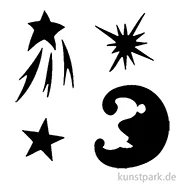 Artikelbild des Artikels “Bodypainting-Schablonen Set Stars “