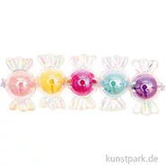 Artikelbild des Artikels “Bonbon Perlen, Transparent mit Farbeinzug, 22 x 12 x 12 mm, 6 Stück “