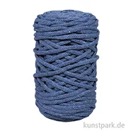 Artikelbild des Artikels “Braidy Recycling Garn, geflochten für Makramee, 250 g 4 mm | Jeansblau“