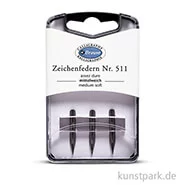 Artikelbild des Artikels “BRAUSE Zeichenfeder, 3 Stück 511 - mittel hart“