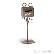 Artikelbild des Artikels “Miniatur Briefkasten aus Metall - Rost, 3x2x11 cm “