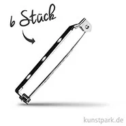 Artikelbild des Artikels “Broschennadel mit Steg und Sicherheitsverschluss - Platin Länge 25 mm - 6 Stück“