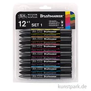 Artikelbild des Artikels “Winsor & Newton Brush Marker Lebendige Töne, 12 Stifte im Set “