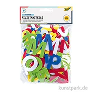 Artikelbild des Artikels “Buchstaben aus Filz, selbstklebend, 150 Stück - farbig sortiert “